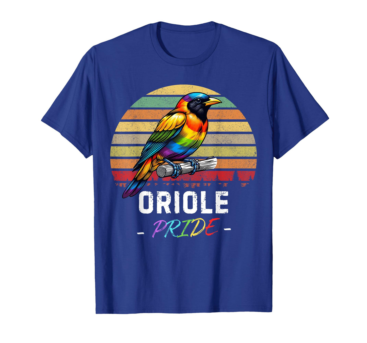 Oriole Bird Pride Day LGBTQ Gay Lesbian Vintage Retro Oriole T-Shirt