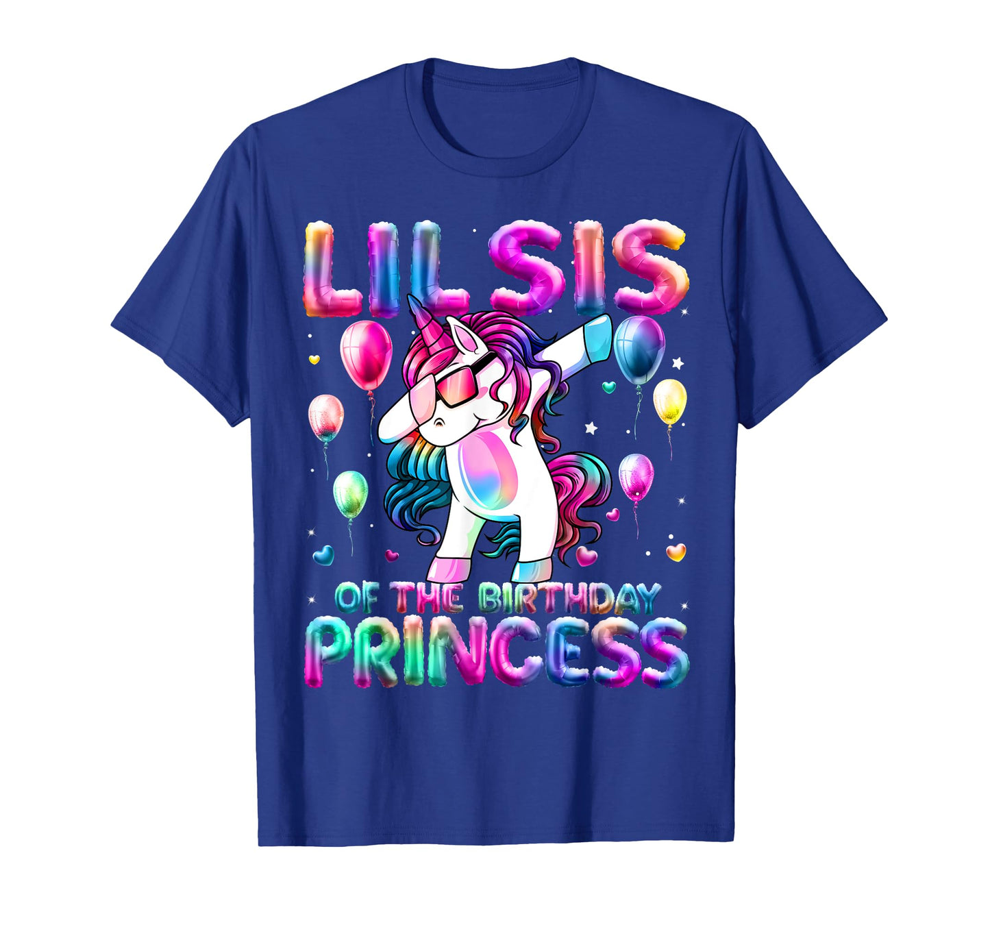 Sister of the Birthday Princess Girl Dabbing Unicorn Sister T-Shirt