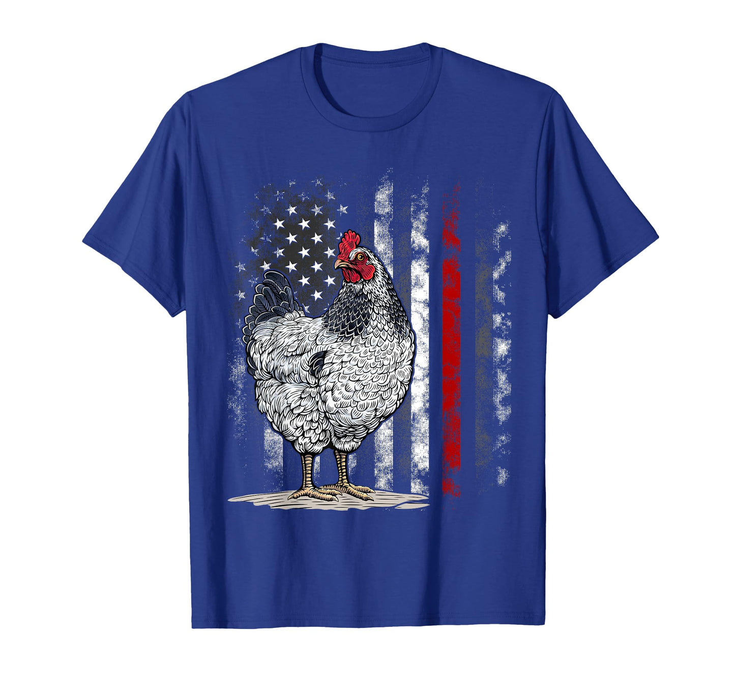 American Flag Chicken Vintage Farm Animal Farmer T-Shirt