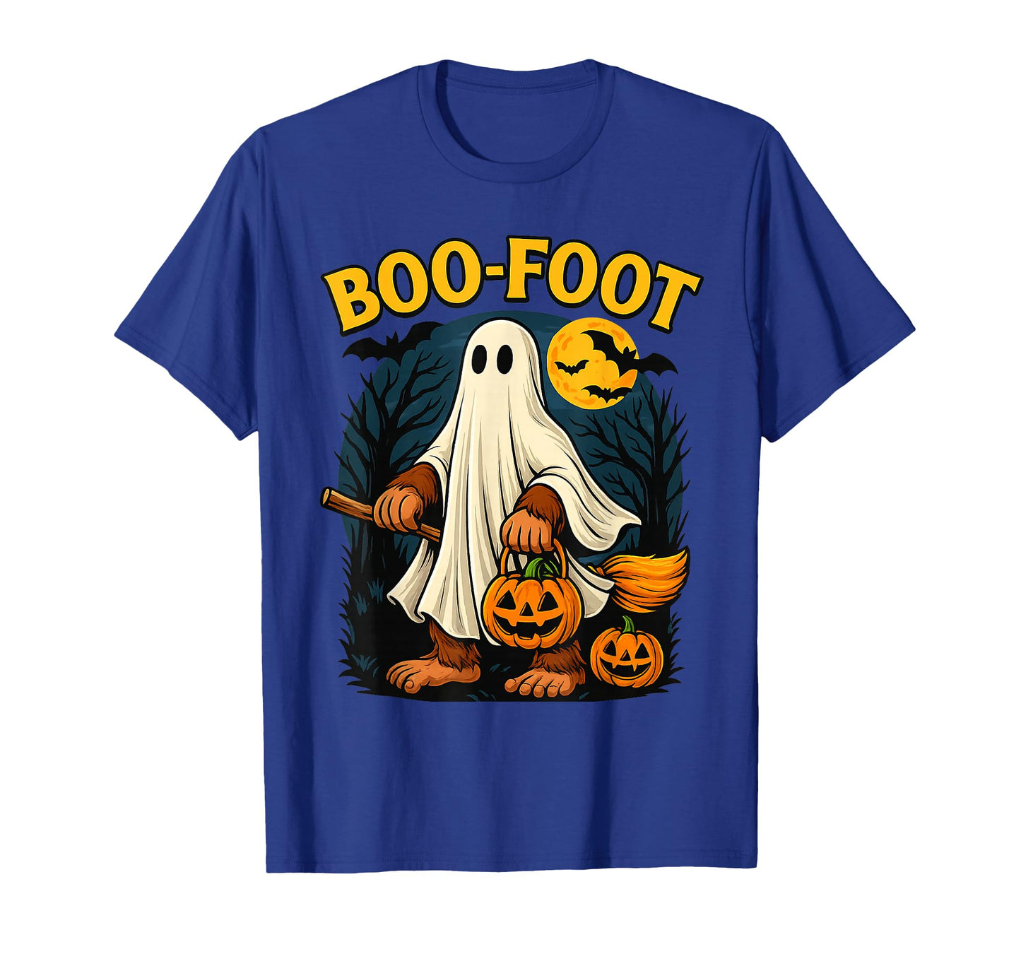 Boo-Foot Funny Bigfoot Ghost Costume Halloween Sasquatch T-Shirt