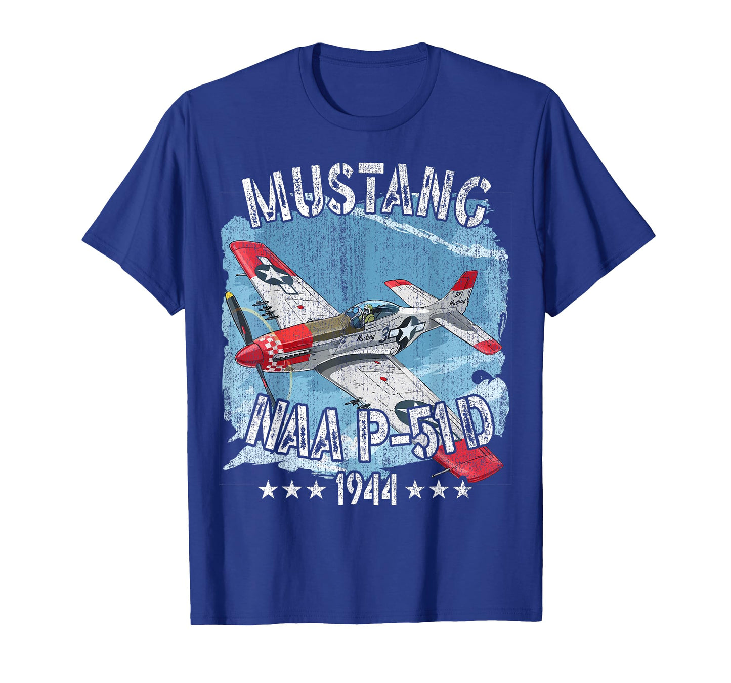 P-51D Mustang Vintage North American P-51D Fighter Warbirds T-Shirt