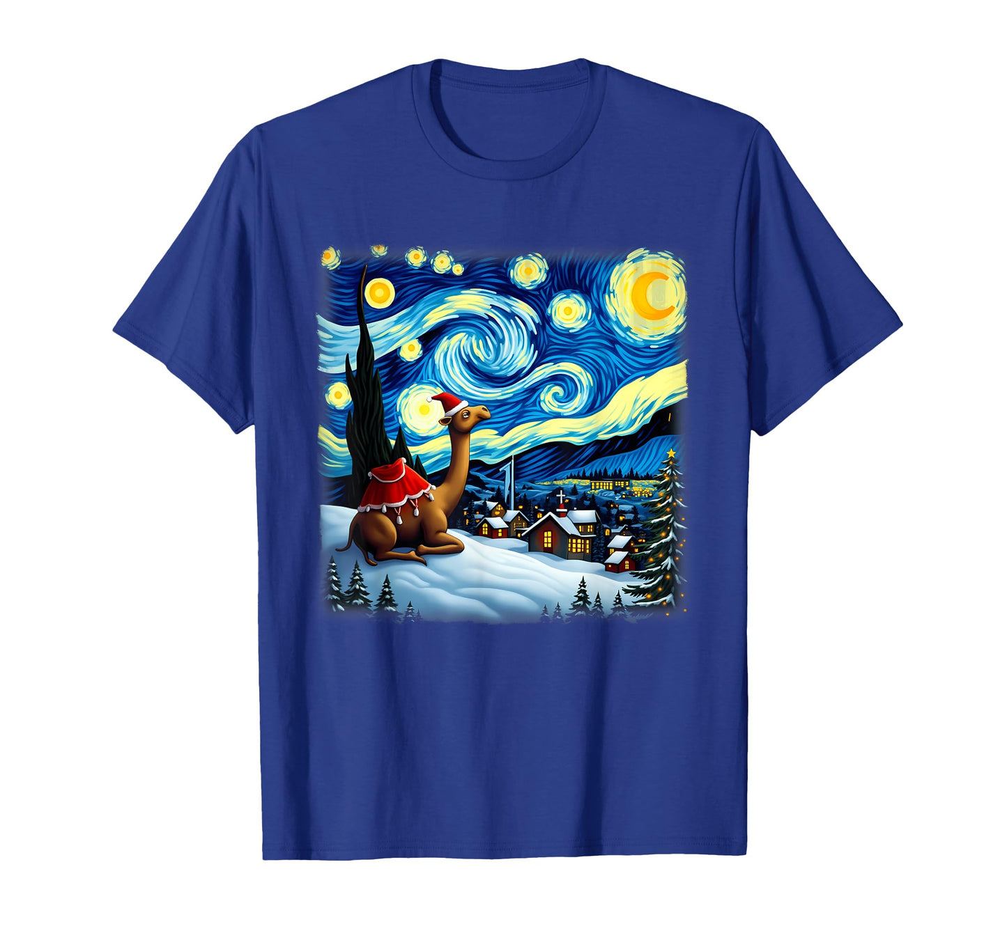 Christmas Camel Starry Night T-Shirt