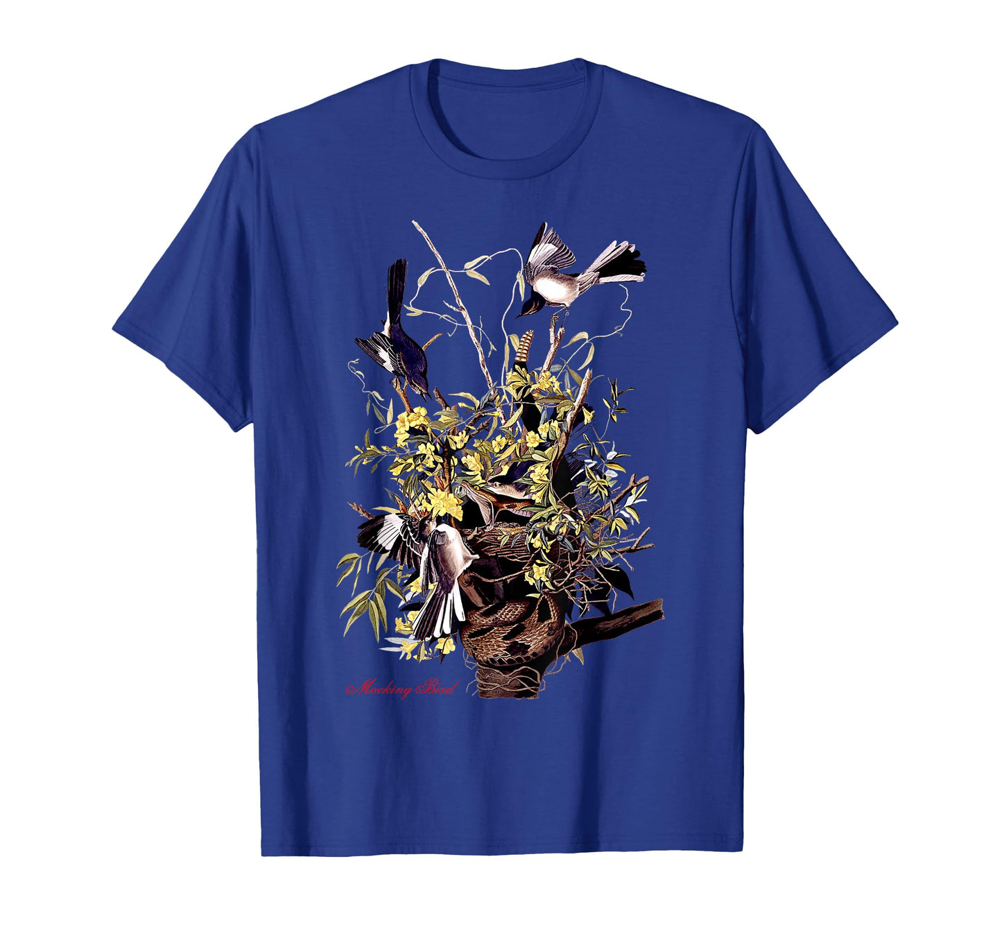 Audubon Mocking Bird North American Birds Education Nature T-Shirt