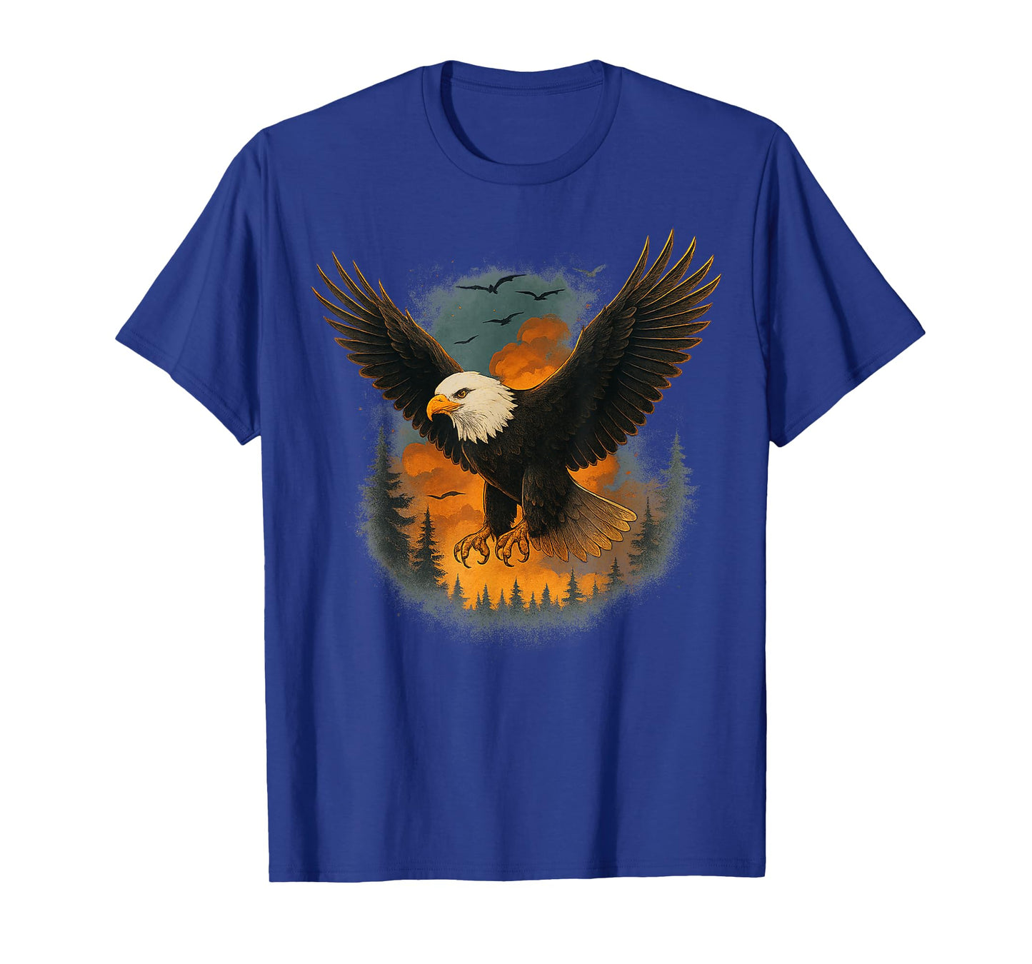 Vintage Eagle Forest Animal Wildlife Gift for Men Women Kids T-Shirt