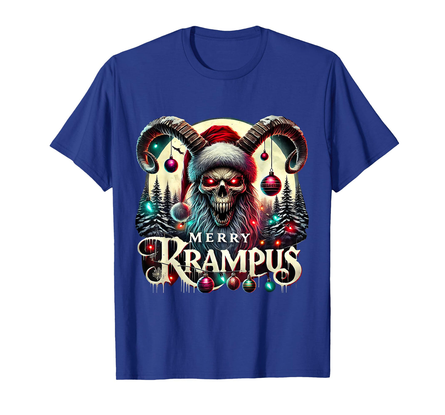 Merry Krampus Christmas Krampus Is Coming To Town Horror T-Shirt