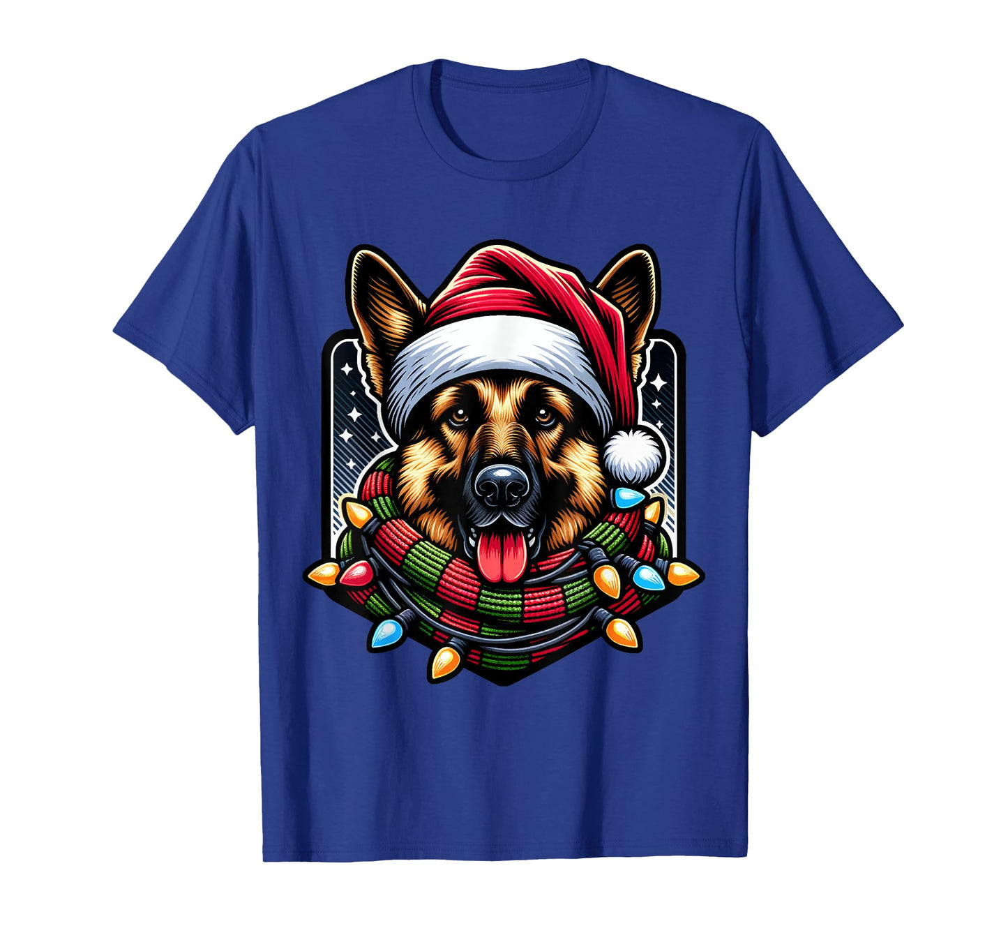 Christmas German Shepherd Xmas Shepherd Mom Dog Lover Womens T-Shirt