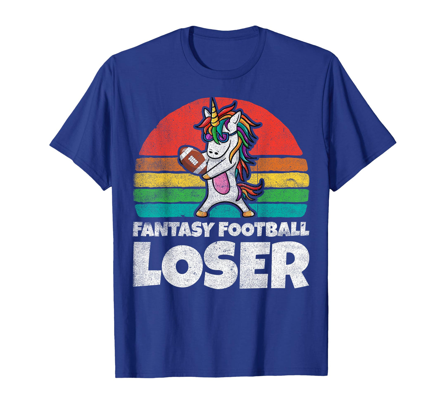 I Suck At Fantasy Football Loser Shirt Unicorn Draft Party T-Shirt