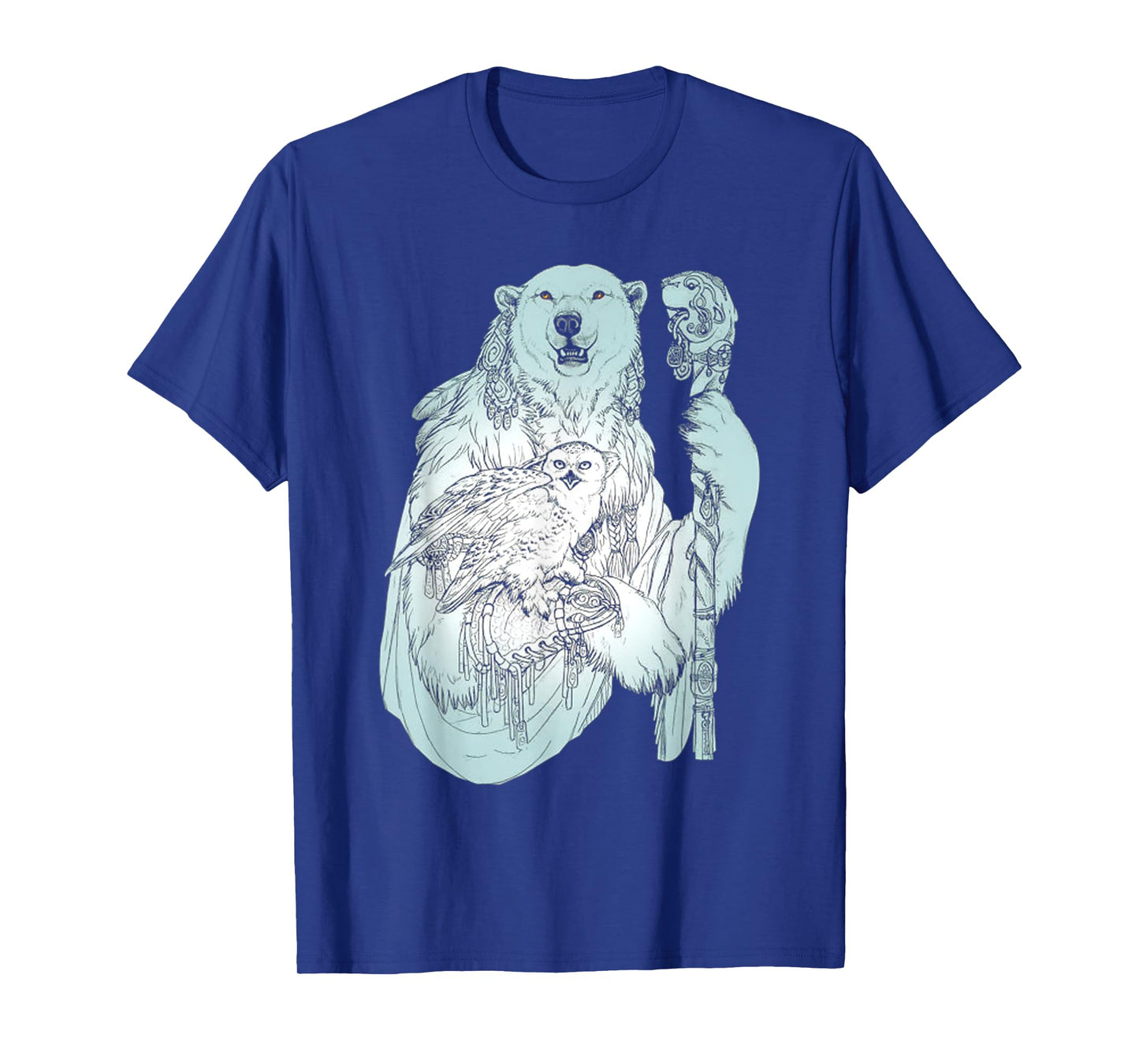 Bear Owl Viking Valhalla North Myths Celtic Symbols T-Shirt