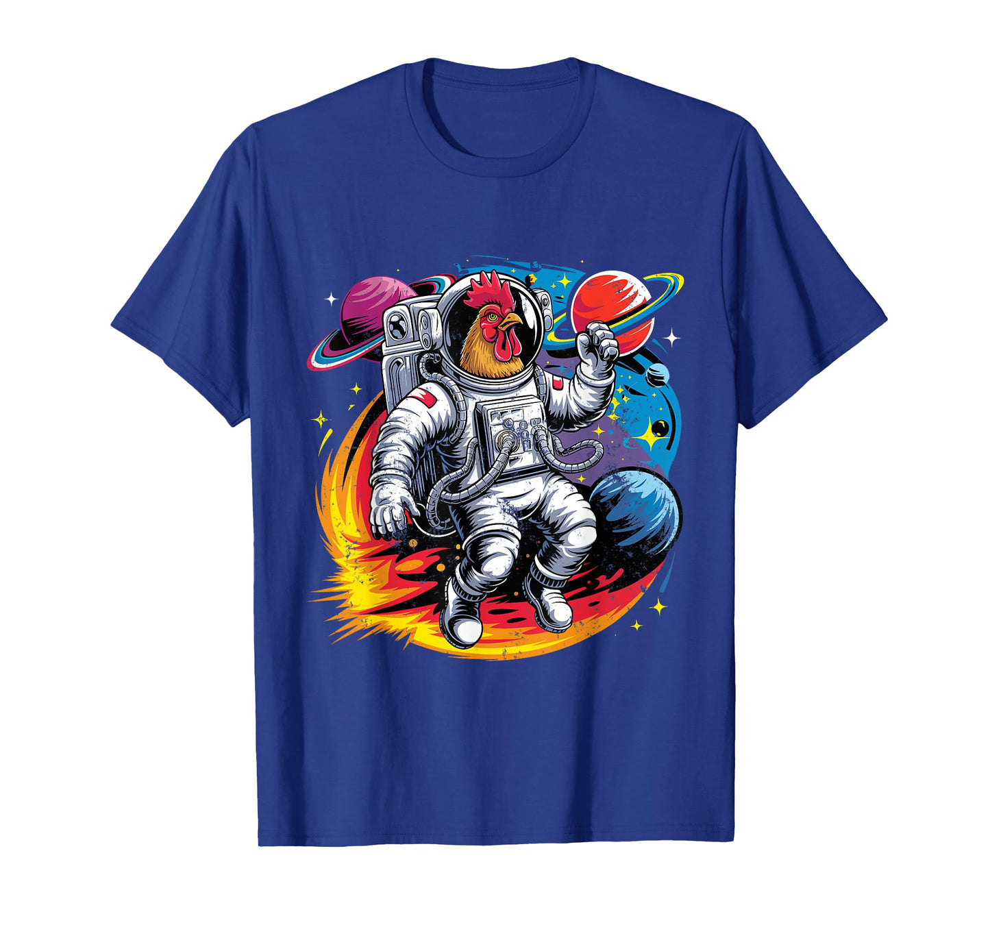 Astronaut Chicken Space Shirts Cosmic Galaxy Chicken Lover T-Shirt