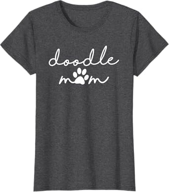 Golden Doodle Mom Mini Labradoodle Goldendoodle Pawprint T-Shirt for Women