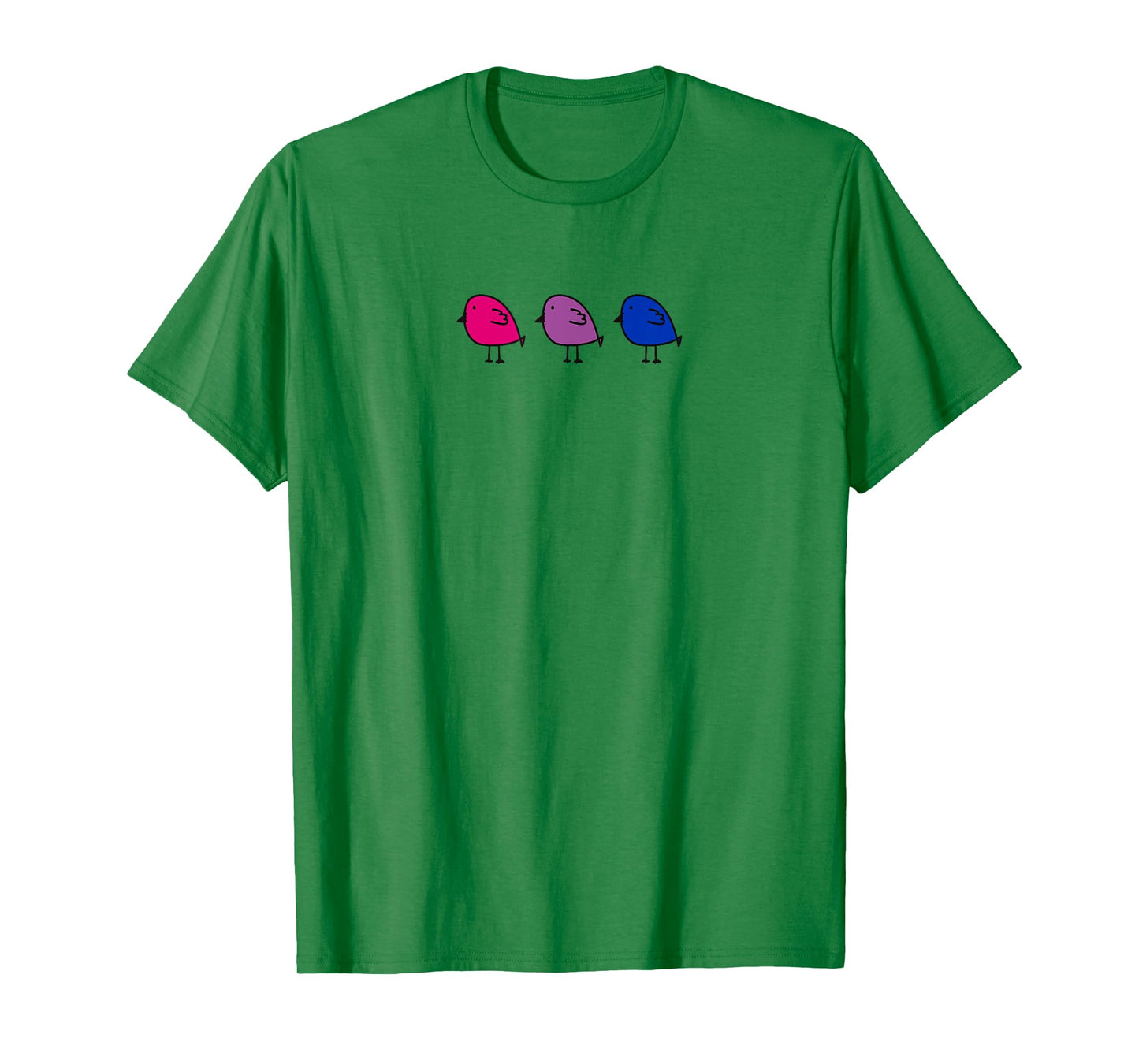 Bisexual Pride Subtle Bi Pride Flag Birds Bi Flag Colors T-Shirt