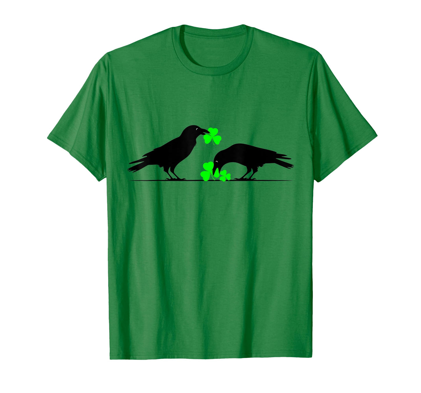 Funny Saint Patrick's Day Shamrock Crows for Bird Lovers T-Shirt