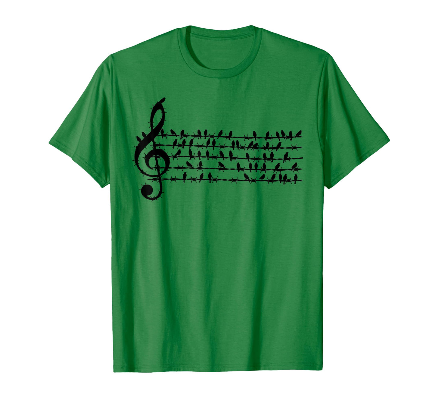 Bird Music Note Funny Clef Musician Art Gifts Men Women Kids T-Shirt