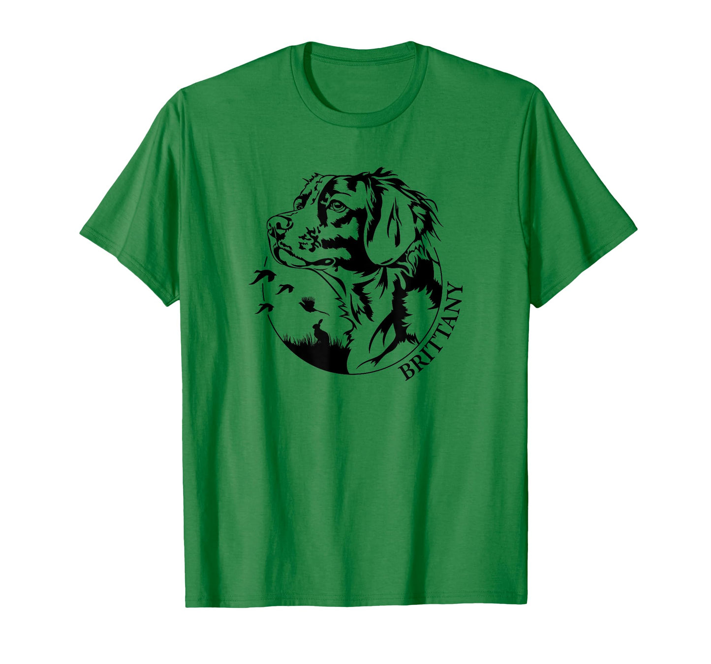 Proud Brittany hunting dog Brittany Spaniel portrait Men Women T-Shirt