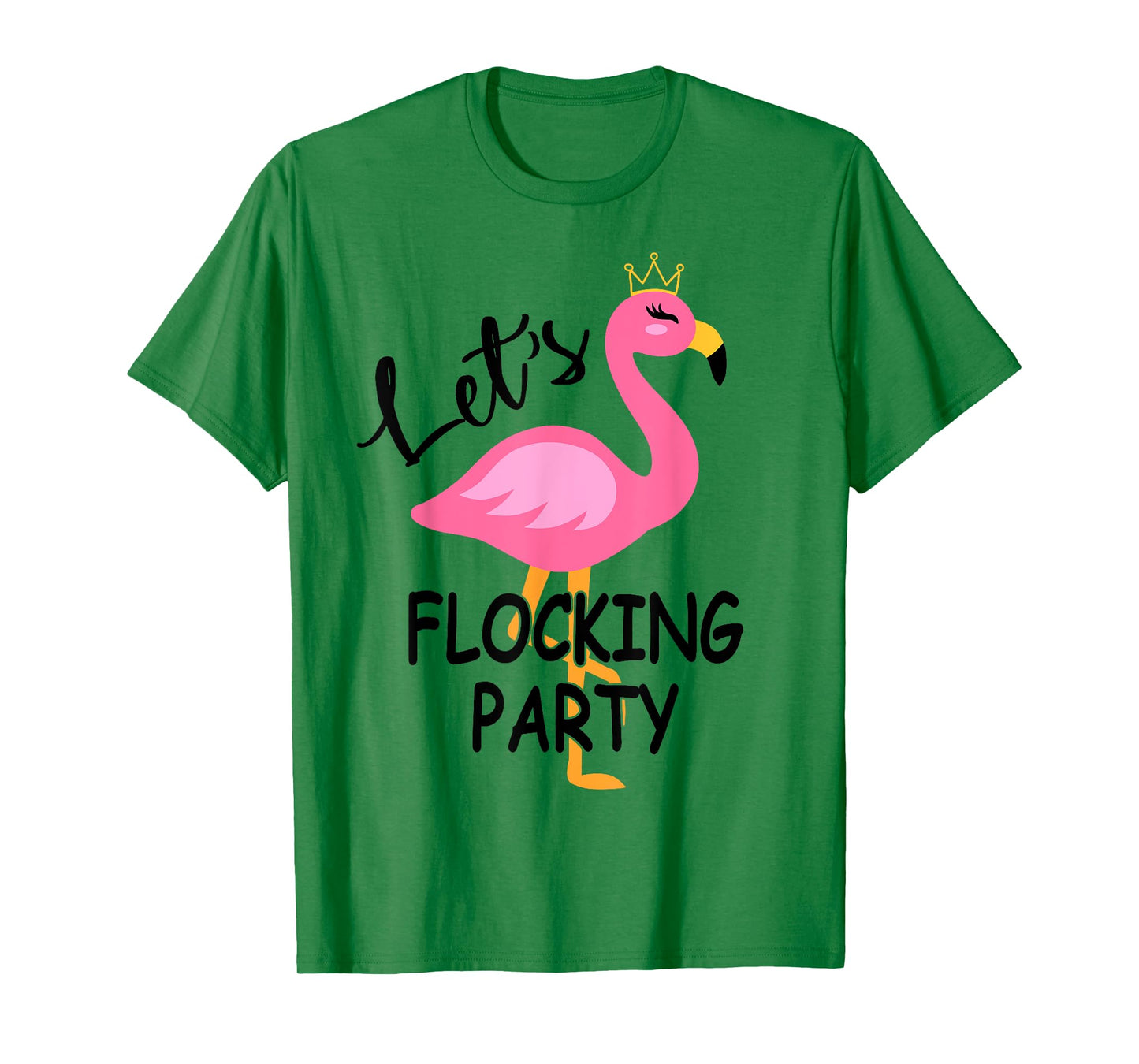 Let's Flocking Party Matching Flamingo Bachelorette Party T-Shirt