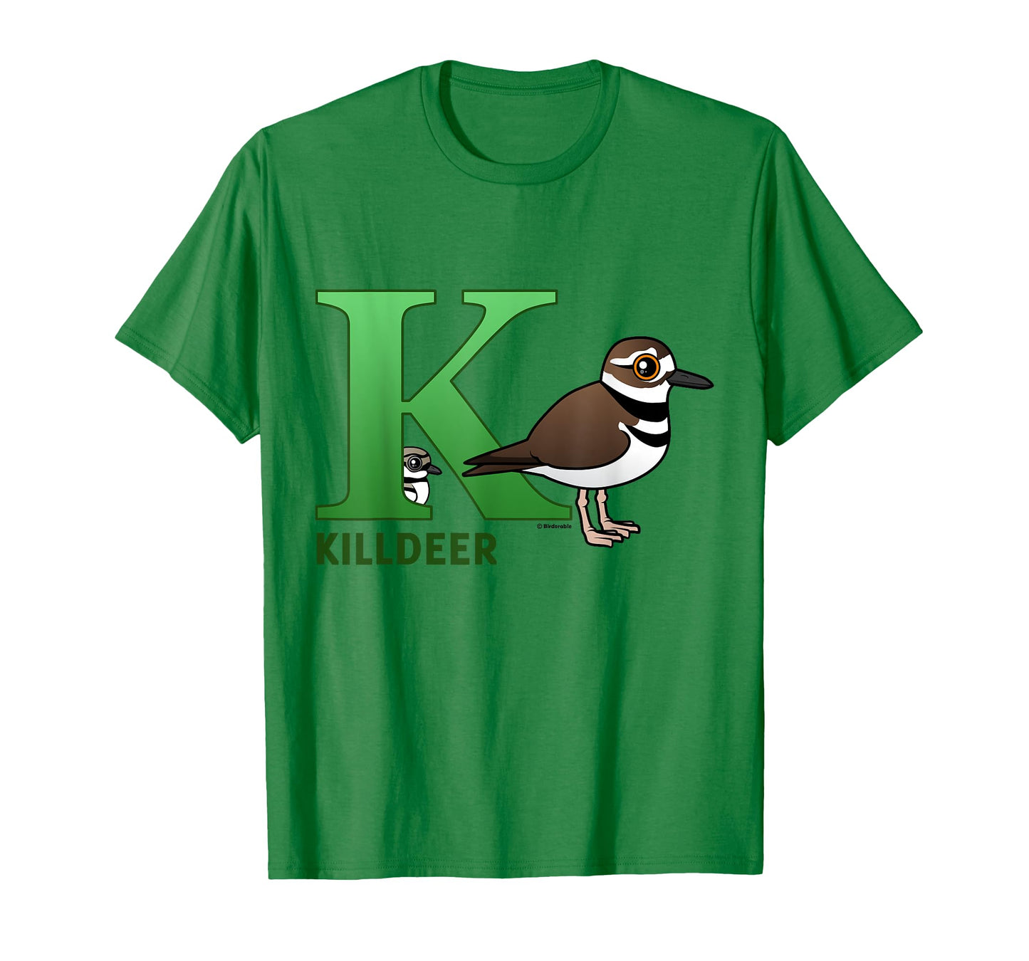 Cute K is for Killdeer Cartoon Alphabet Bird Gift Idea T-Shirt