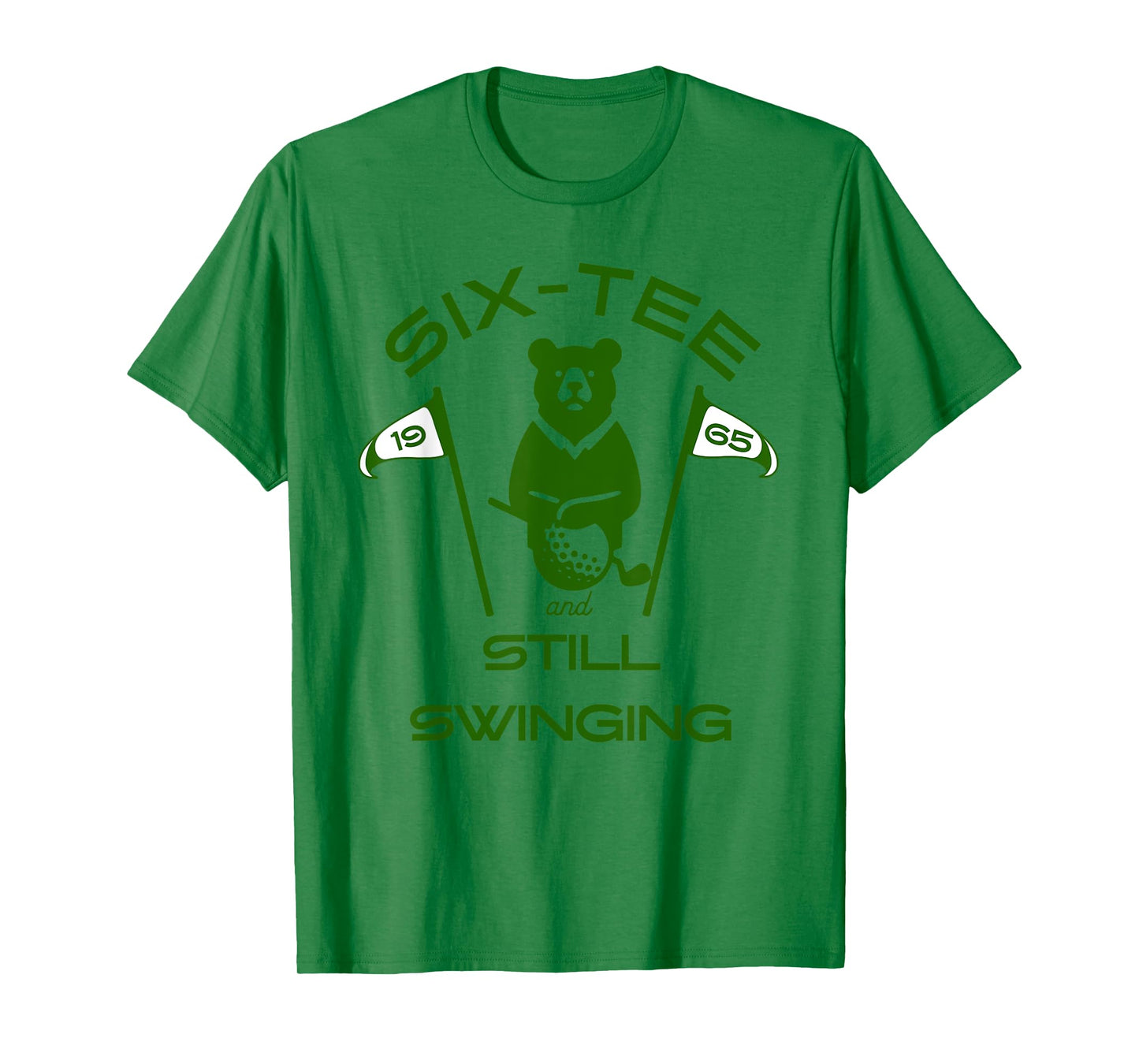 SIX-TEE and Still Swinging 60 Golf Birthday Funny milestone T-Shirt