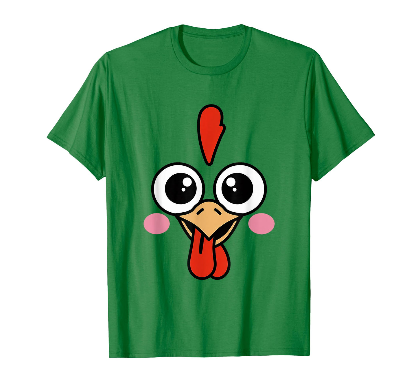 Funny Halloween Chicken Face Costume T-Shirt