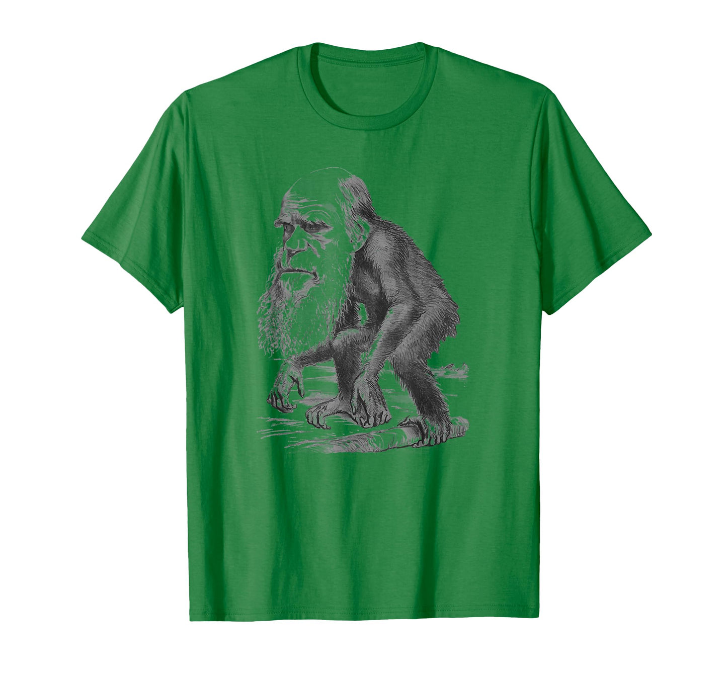 Charles Darwin Monkey Vintage Cartoon T-Shirt T-Shirt