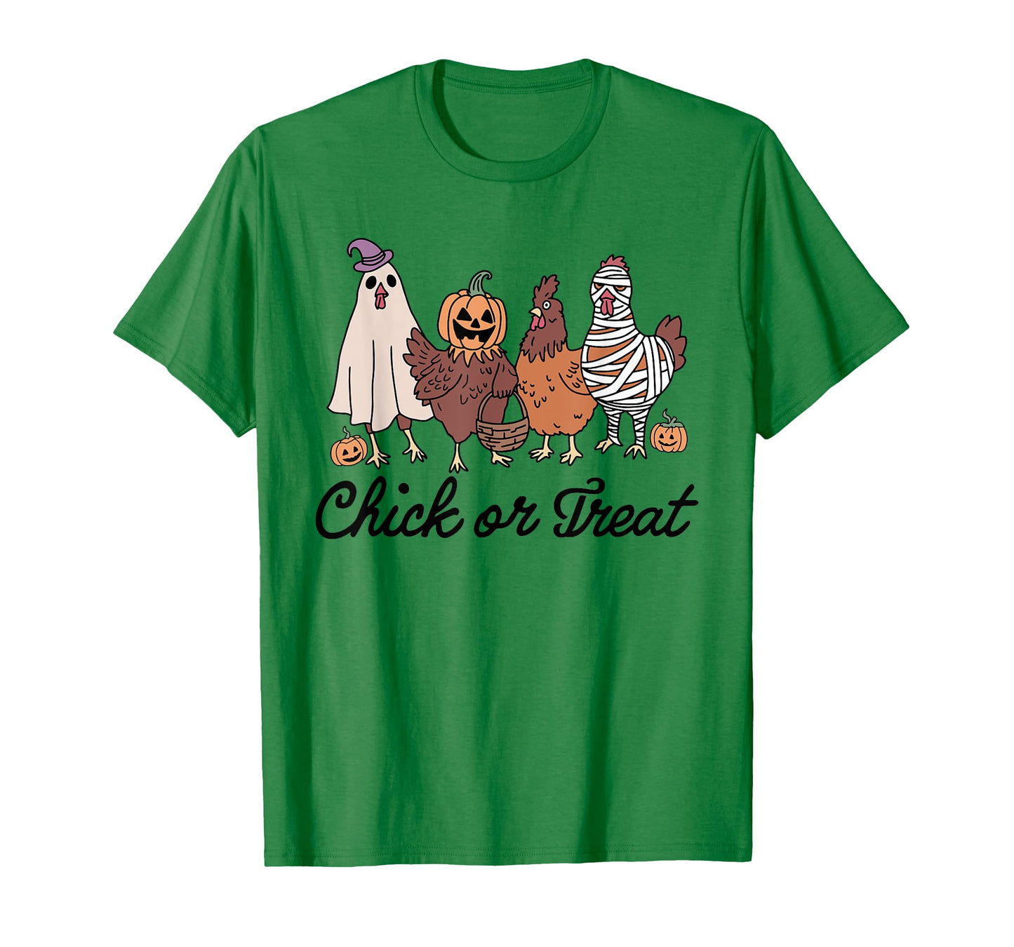 Chick Or Treat Halloween Witch Spooky Chicken T-Shirt