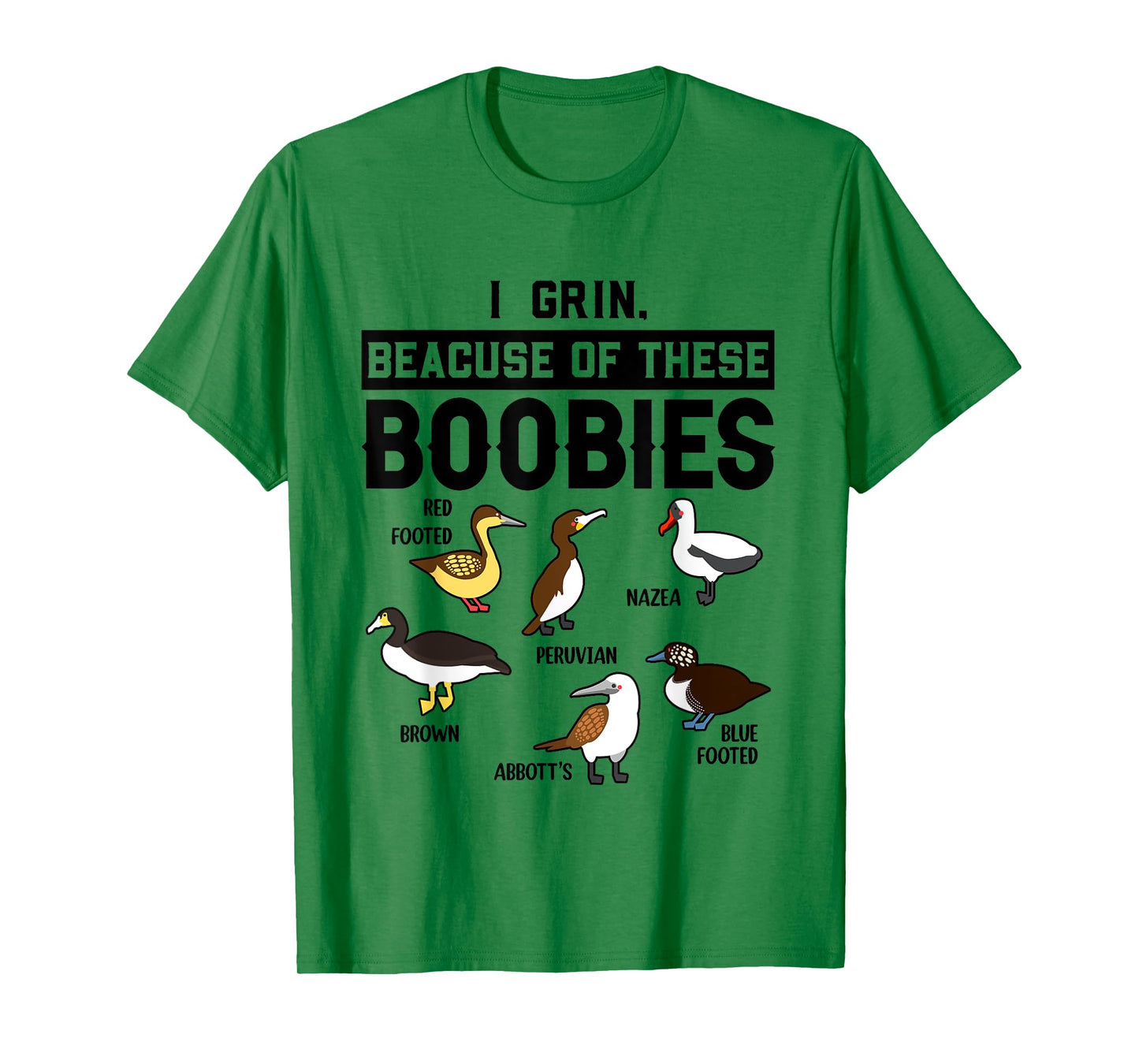 Funny Booby Seabirds Collection Bird Watching Ornithologist T-Shirt