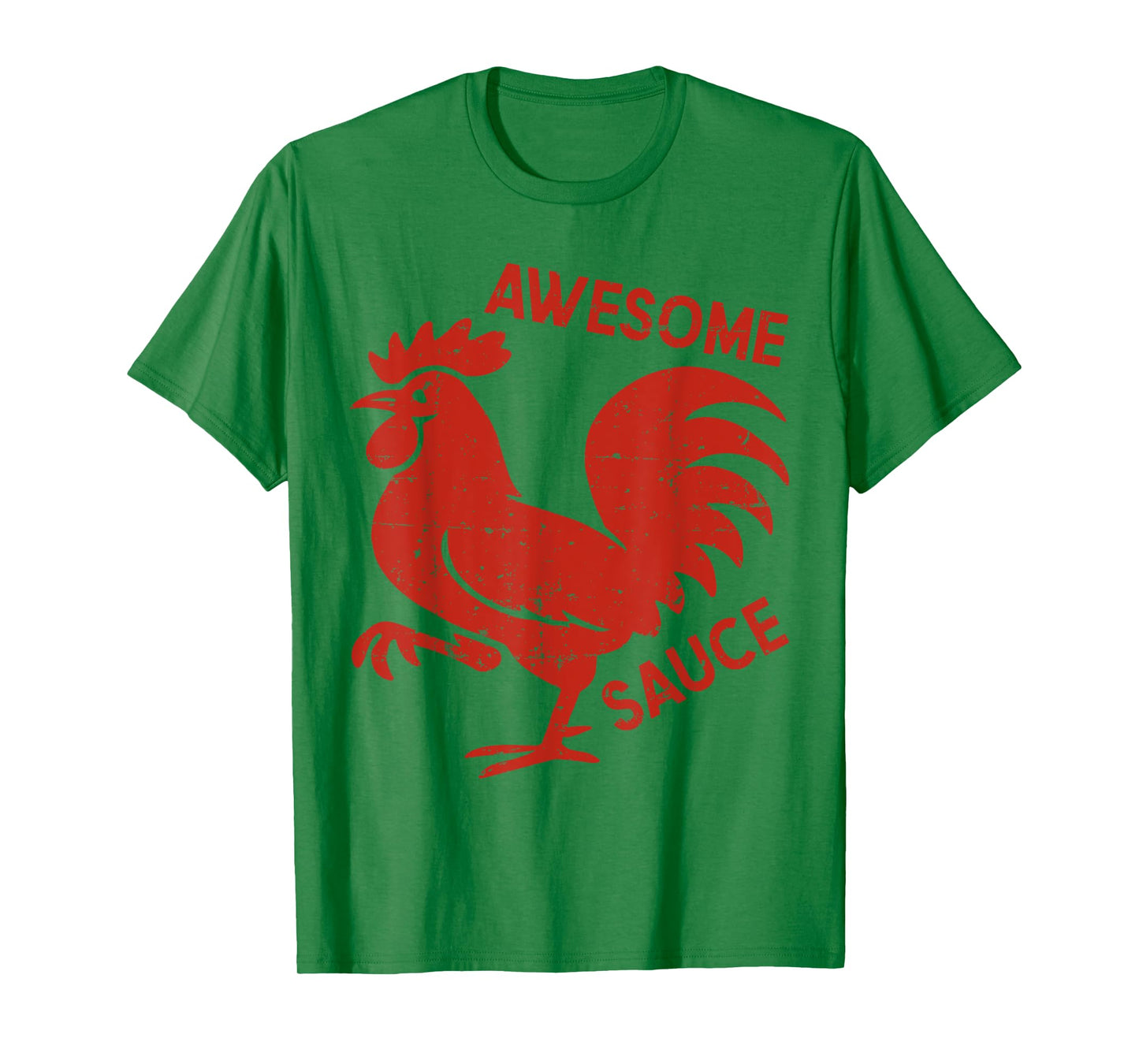 Awesome Sauce with Picture of Rooster Funny T-Shirt