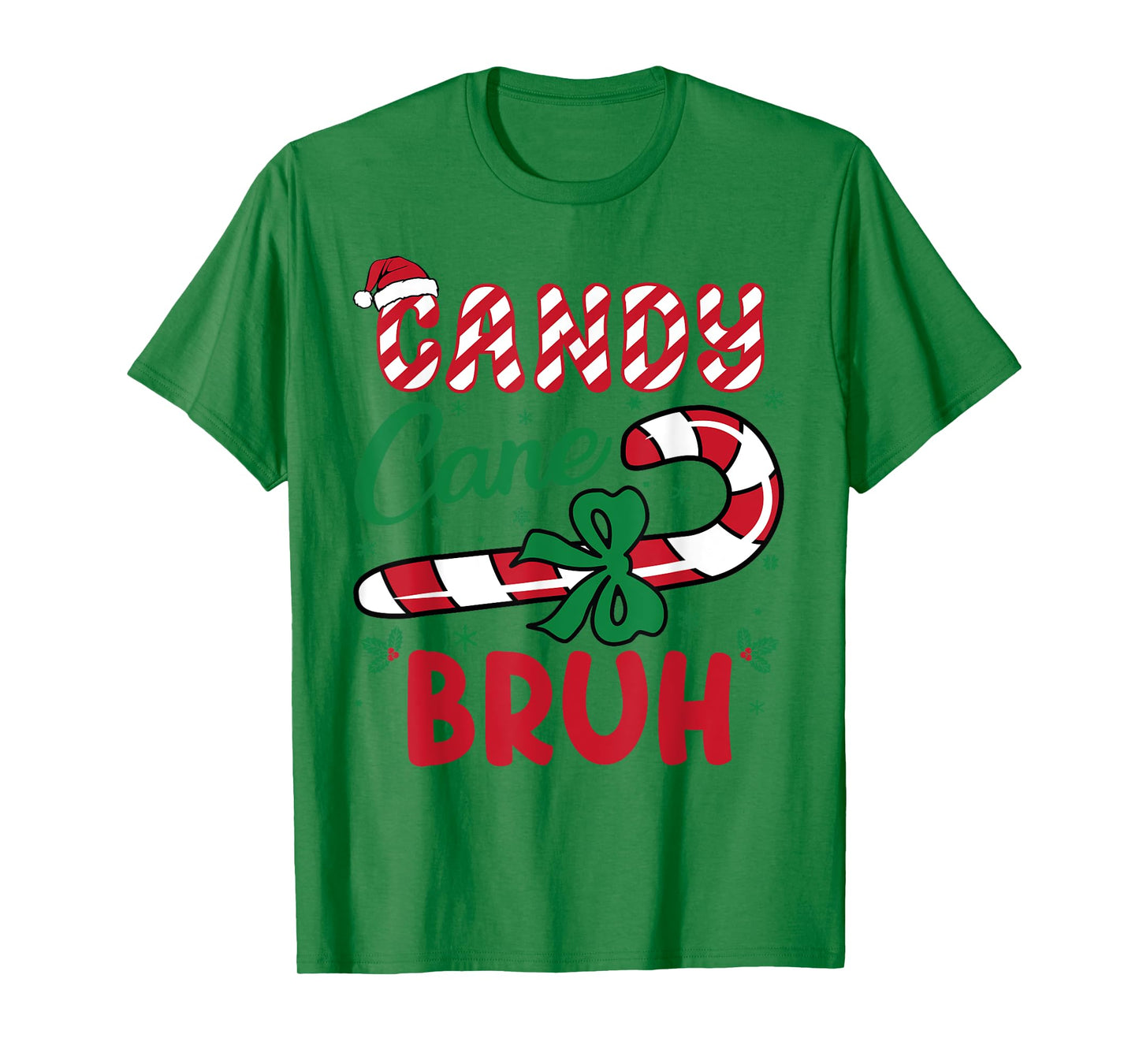 Candy Cane Bruh Funny Christmas Holiday Boys Toddlers kids T-Shirt