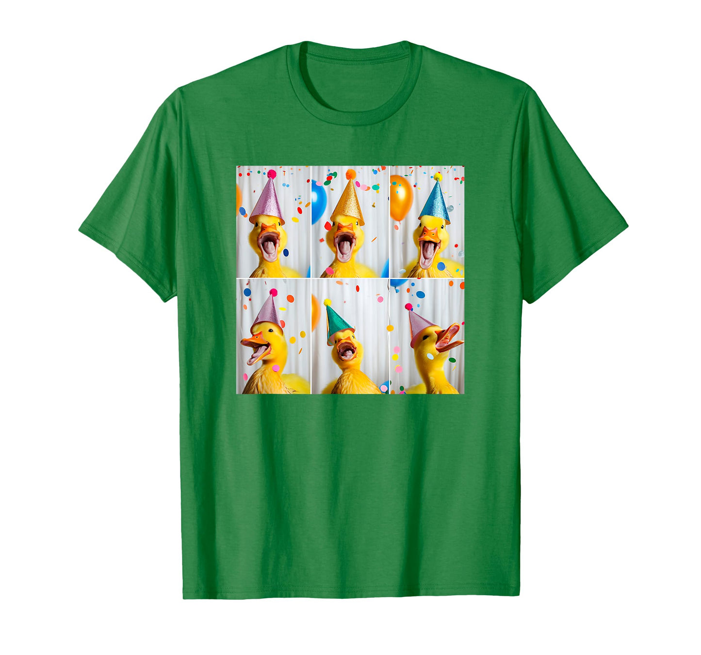 Happy Duck Face Farmyard Chick Colorful Bird Birthday Duck T-Shirt