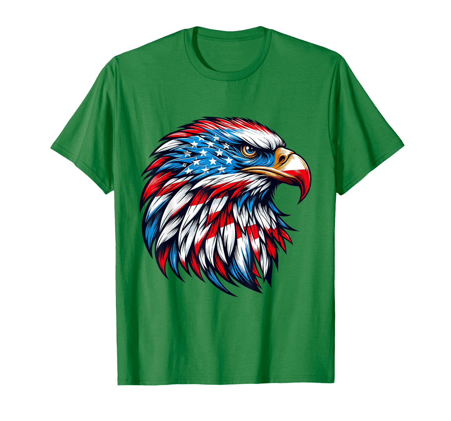 4th Of July Patriotic Eagle USA American Flag men boys T-Shirt