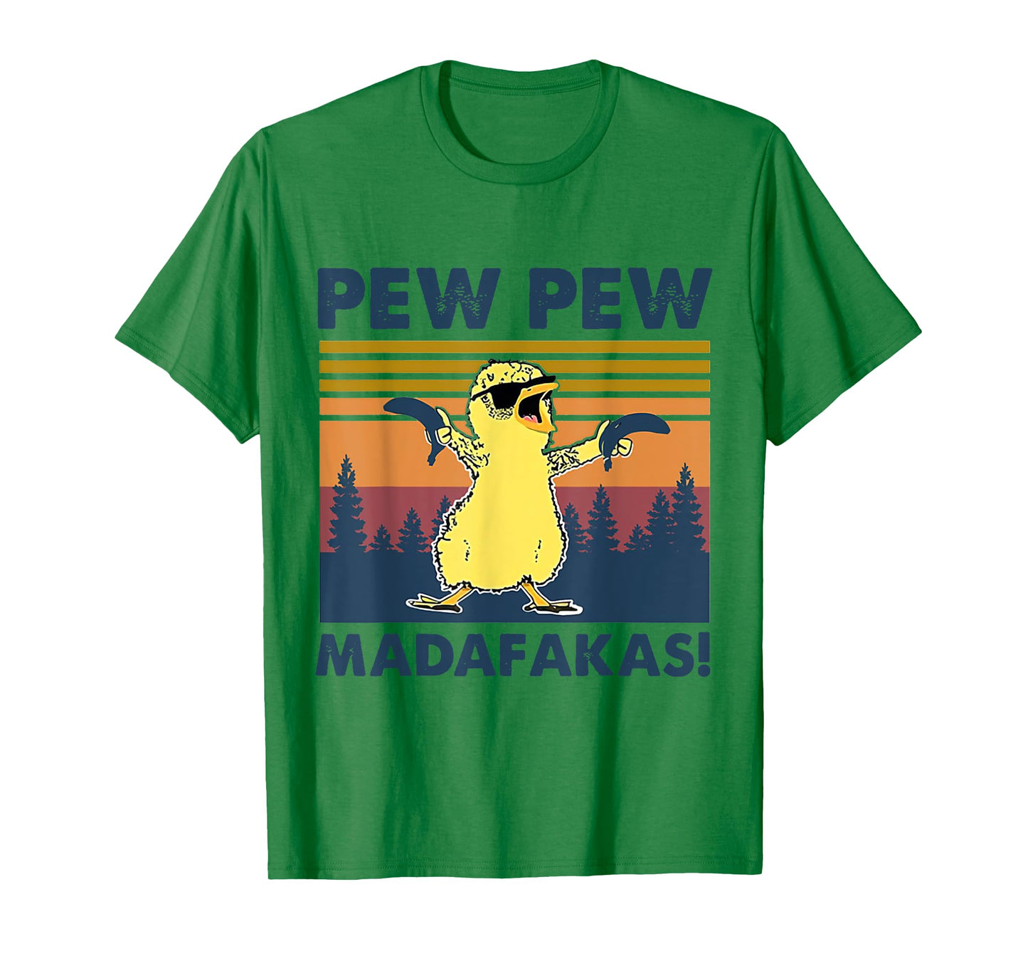 Pew Pew Madafakas Chicken Pew Pew Banana Funny T-Shirt