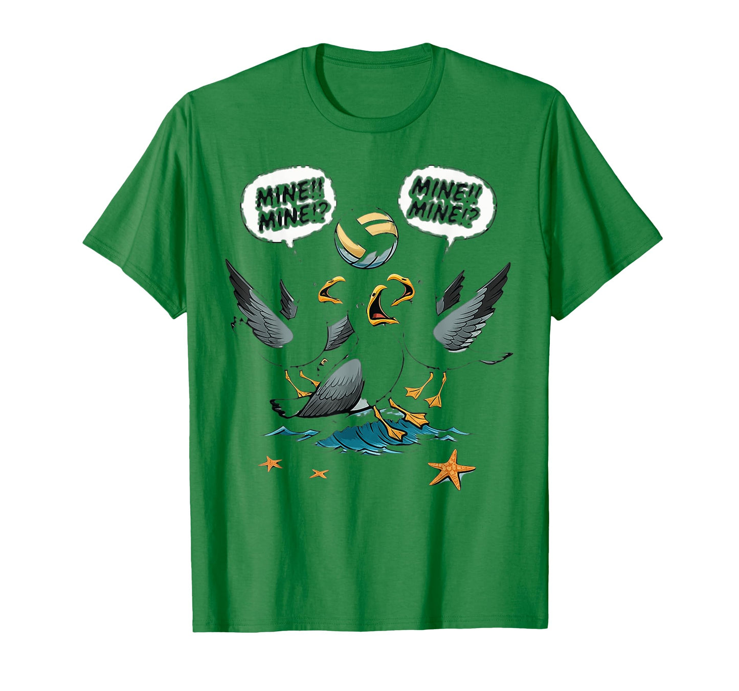 Funny Bird Playing Volleyball T-Shirt