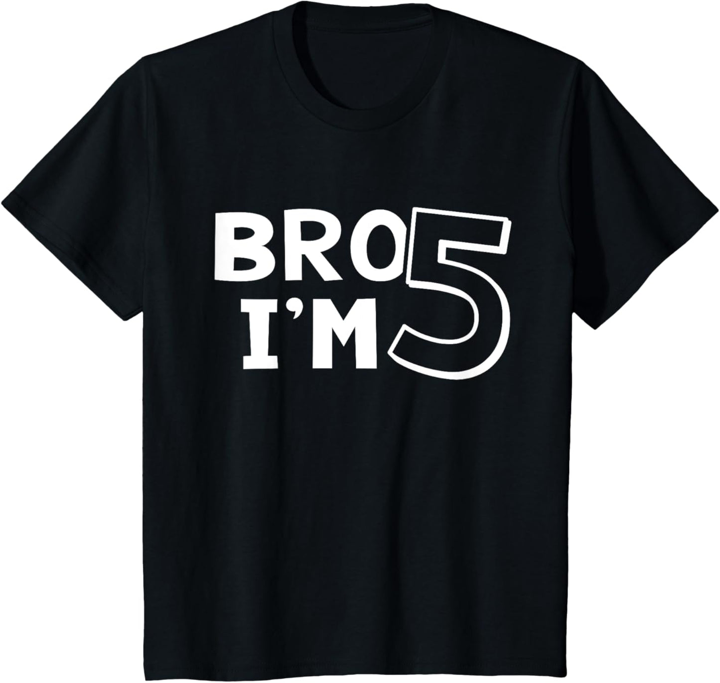 5th Birthday Boy Bro I’m 5 Year Old Five Fifth Party T-Shirt