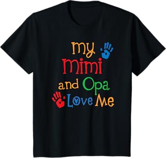 Kids My Mimi and Opa Love Me T-Shirt