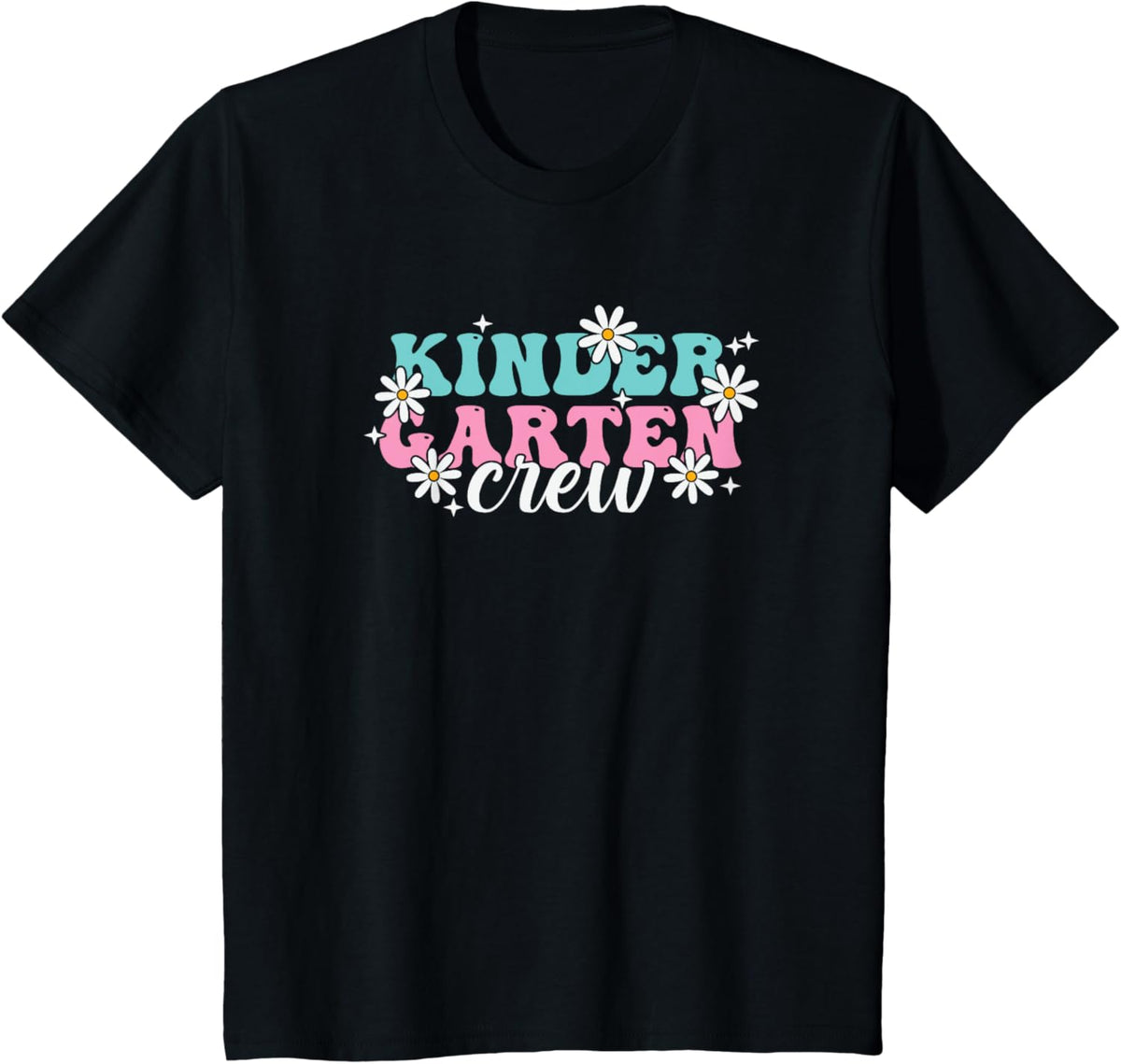 Fun Kindergarten Crew Cute Flower Kids First Day of Scool T-Shirt