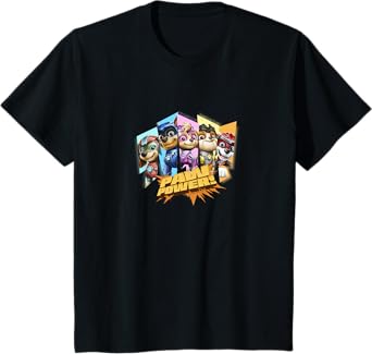 Kids PAW Patrol: The Mighty Movie Paw Power Stripes Poster T-Shirt