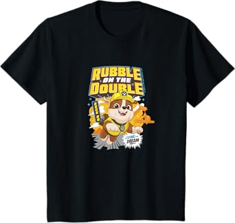 Kids PAW Patrol Rubble On The Double Living The Dream Cute T-Shirt