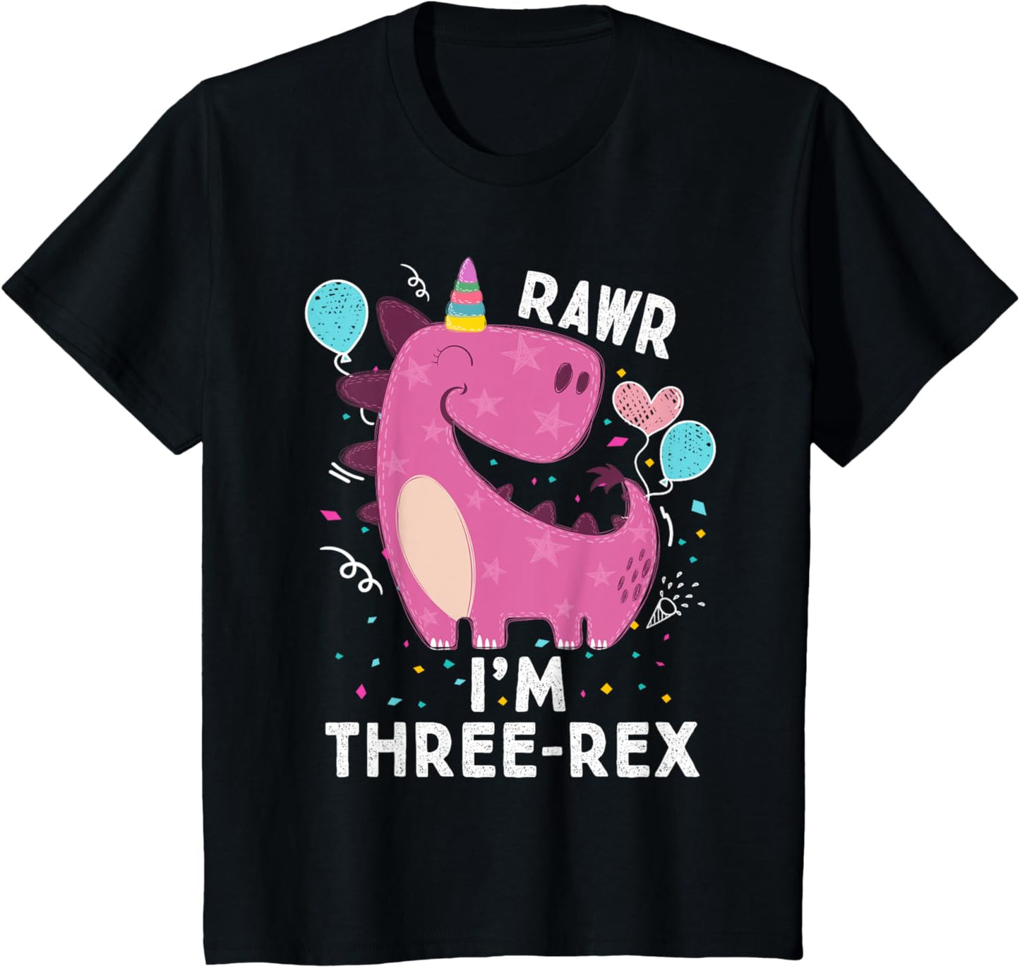 Rawr I'm Three-Rex 3rd Birthday Gifts 3 Year Old Dinosaur T-Shirt