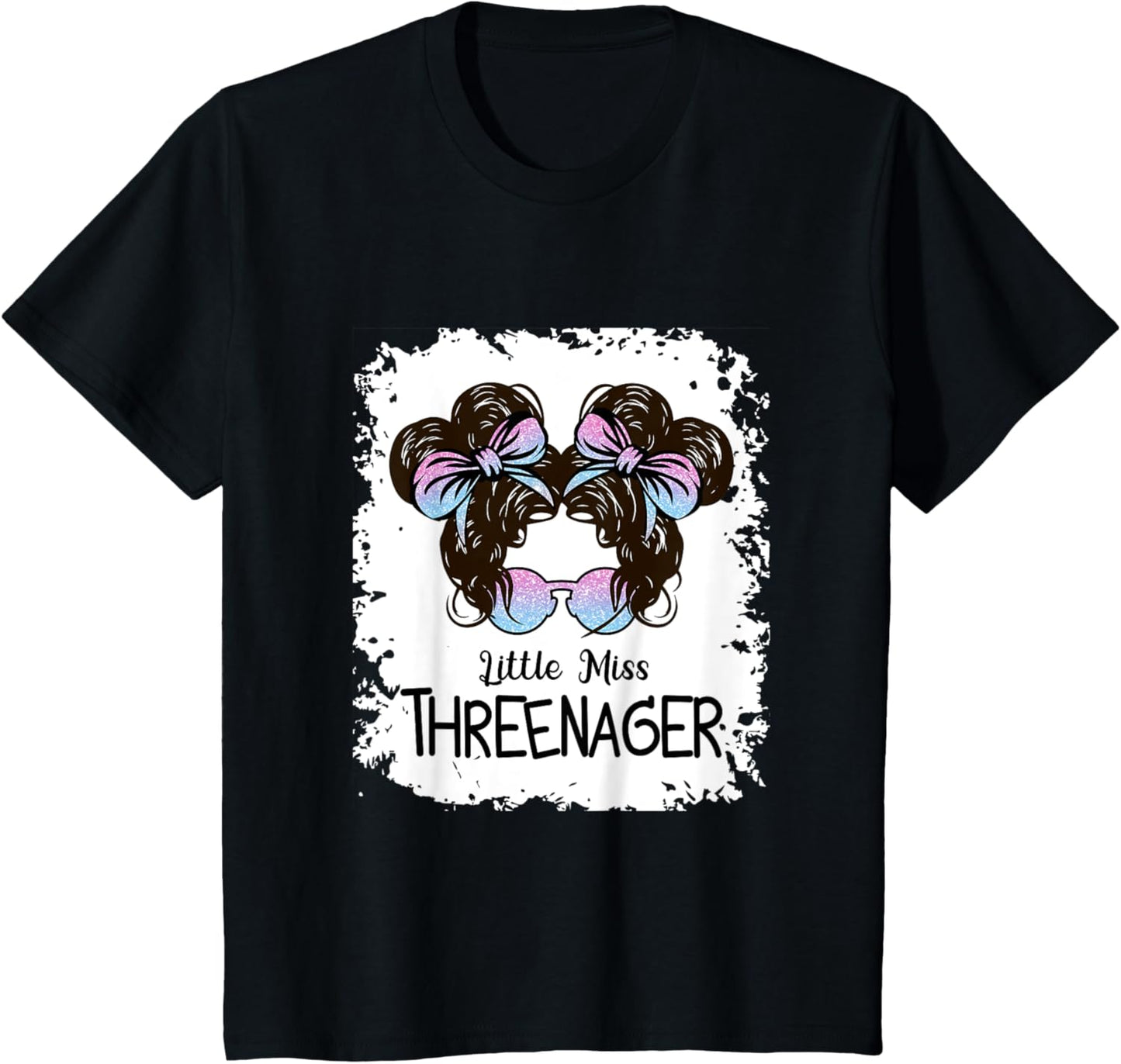 Little Miss Threenager Birthday 3 Years T-Shirt