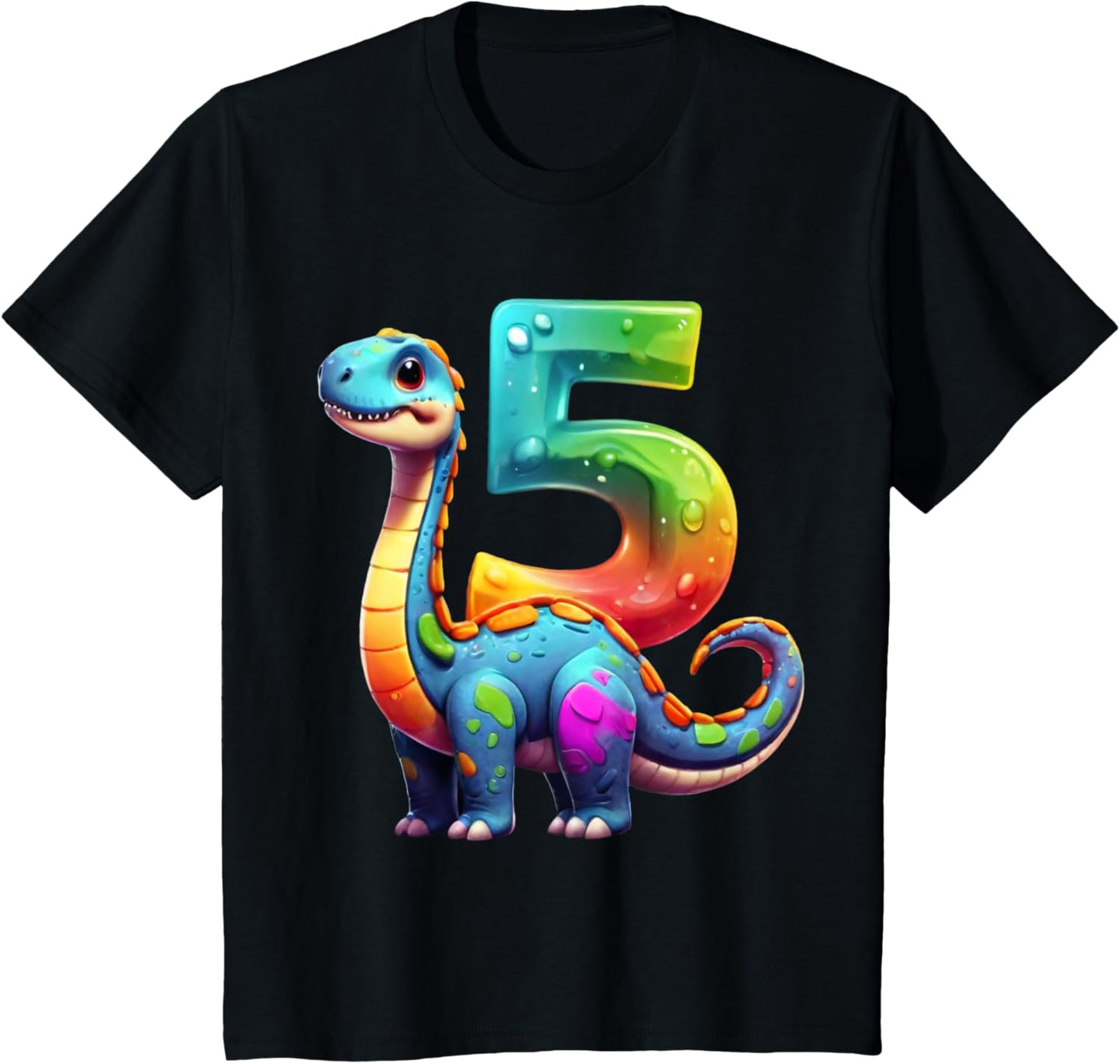 DINO 5 YEARS YOUNG DINOSAUR 5th BIRTHDAY T-Shirt