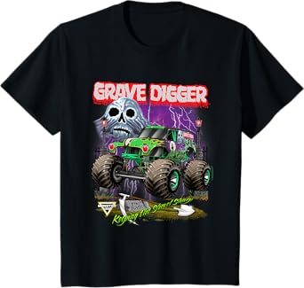 Monster Jam Grave Digger Shovel Sharp T-Shirt