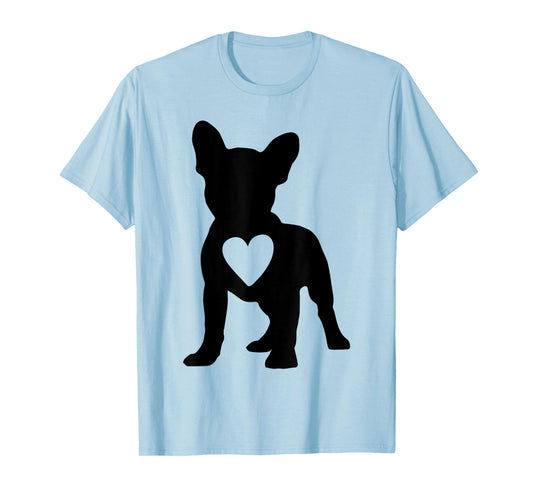 Love Frenchie Dogs Heart French Bulldog Dog Owner Men Women T-Shirt