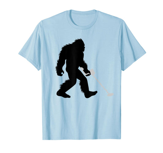 Bigfoot Metal Detector Sasquatch Metal Detecting T-Shirt