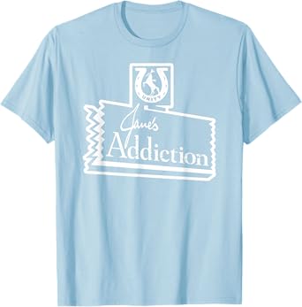 Jane’s Addiction – Horse Logo In Baby Blue T-Shirt
