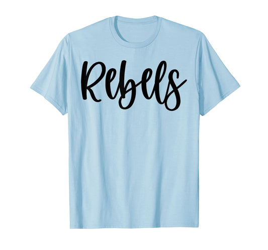 Rebels School Spirit Team Mascot Game Night T-Shirt