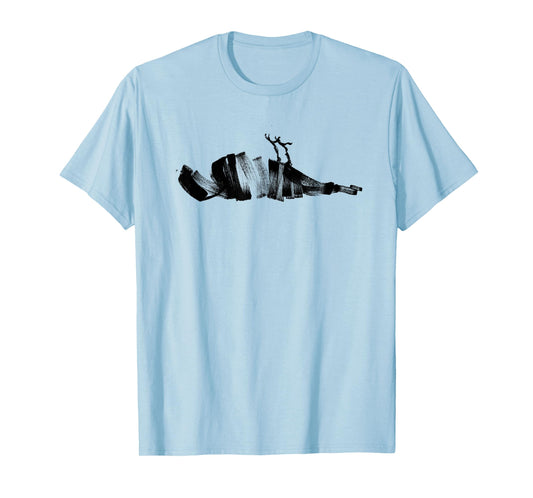 ATTICUS Brush Bird T Shirt (Black Print)