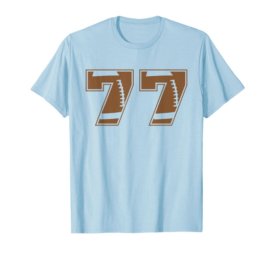 Football 77 Jersey Number T-Shirt