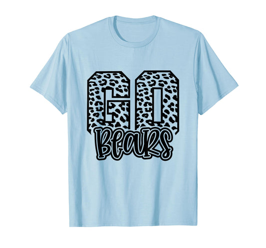 Bears Mascot GO Team Spirit Game Day School Cute Trendy T-Shirt