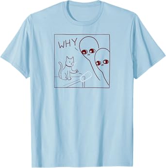 Threadless Nathan W. Pyle Strange Planet Why Graphic T-Shirt
