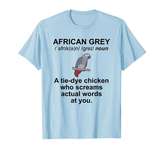 African Grey Owner Definition African Grey Parrot Lover T-Shirt