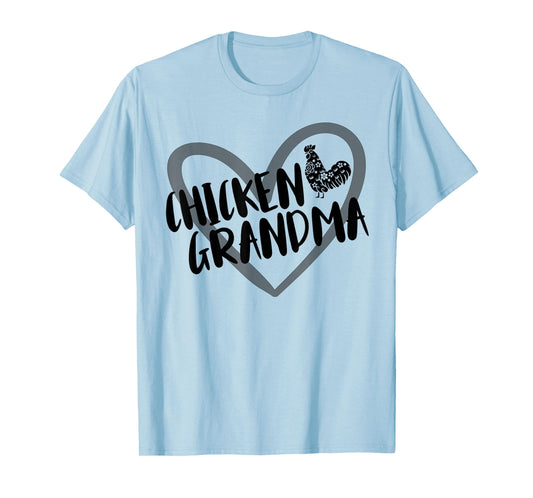Chicken Grandma Heart Farmer Funny Chicken Lover T-Shirt
